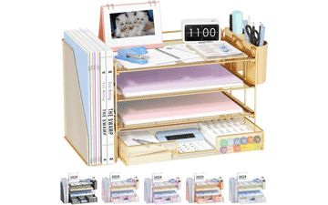 OPNICE 4-Tier Desk Organizer