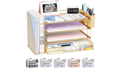 OPNICE 4-Tier Desk Organizer