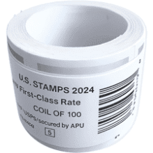 Postage Stamps 100 Count Roll