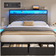 Queen Bed Frame with Storage