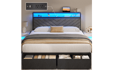 Queen Bed Frame with Storage