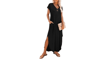 RUMIA Women's Maxi Sundress with Pockets