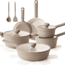 SENSARTE 17pc Ceramic Cookware Set