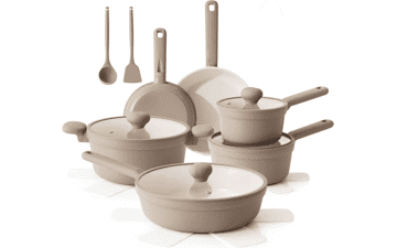 SENSARTE 17pc Ceramic Cookware Set