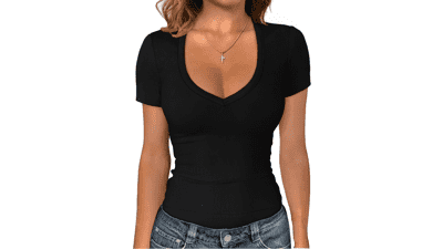 Sampeel V Neck Summer Tshirts
