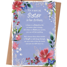 Sister Birthday Card