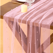 Socomi Pearl Gauze Table Runner