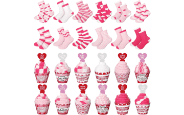 Valentine's Day Cupcake Socks