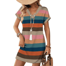 WIHOLL Summer Tshirt Dress