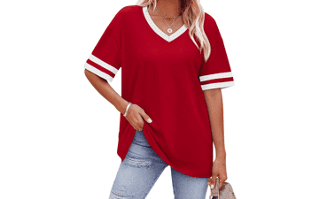 WIHOLL Women's V Neck T Shirts