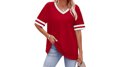 WIHOLL Women's V Neck T Shirts