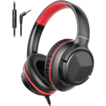 Wired Over Ear Headphones with Mic