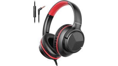 Wired Over Ear Headphones with Mic