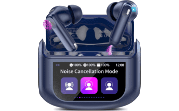 Wireless Earbuds with ANC & Touch Screen