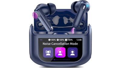 Wireless Earbuds with ANC & Touch Screen