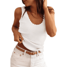 Womens V Neck Tank Tops