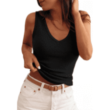 Women's V Neck Tank Tops