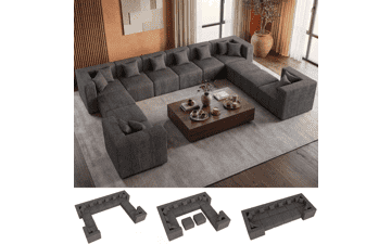 12 Seat Modular Sectional Sofa