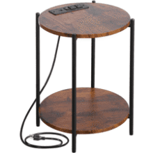 2 Tier Folding Side Table