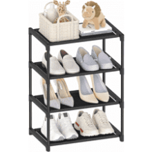 4 Tier Stackable Shoe Rack