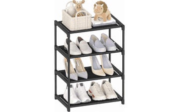 4 Tier Stackable Shoe Rack