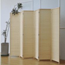 6 Panel Bamboo Room Divider