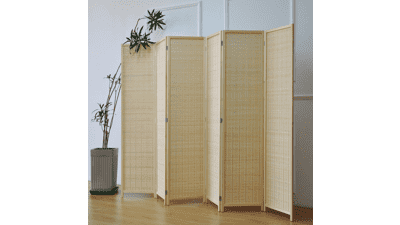 6 Panel Bamboo Room Divider