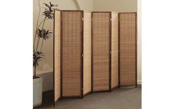 6 Panel Bamboo Room Divider