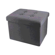 ALASDO Storage Ottoman Footrest Stool