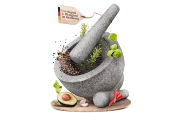 ChefSofi Large Granite Mortar Pestle Set