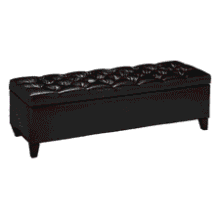 Christopher Knight Leather Storage Ottoman