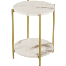 Folding 2 Tier Side Table