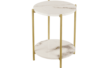 Folding 2 Tier Side Table