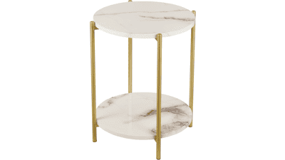 Folding 2 Tier Side Table