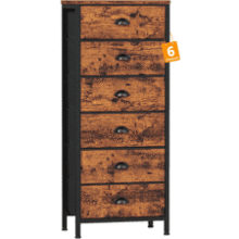 Furnulem 6-Drawer Tall Dresser