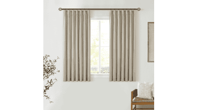 Greyish Beige Blackout Curtains