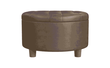 Homepop Button Storage Ottoman