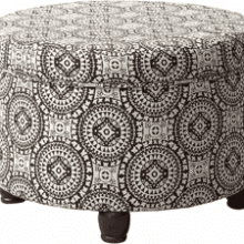 Homepop Upholstered Storage Ottoman