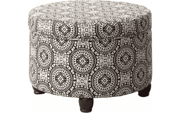 Homepop Upholstered Storage Ottoman