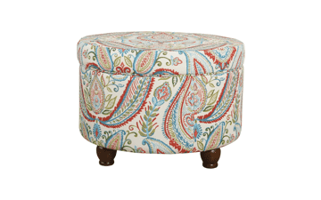 Homepop Upholstered Storage Ottoman