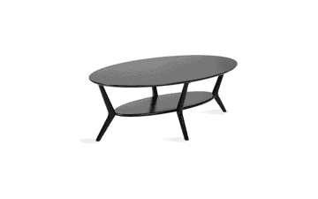 Kate Laurel Oval Wooden Coffee Table