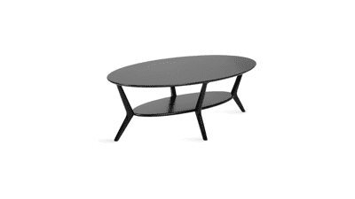 Kate Laurel Oval Wooden Coffee Table