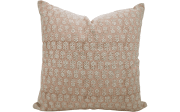 Linen Floral Pillow Cover 20x20