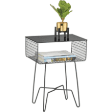 MDesign Steel Side Table Nightstand