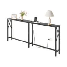 Narrow Console Table with USB Ports