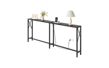 Narrow Console Table with USB Ports