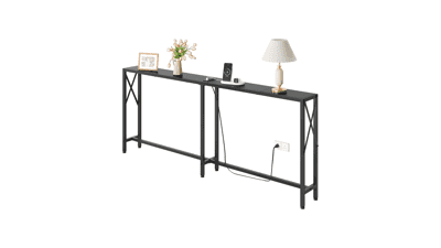 Narrow Console Table with USB Ports