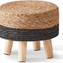 Natural Seagrass Ottoman Footrest Pouf