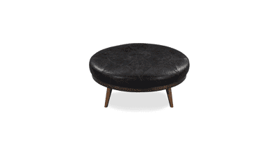 POLY & BARK Gio Leather Ottoman