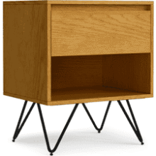 SIMPLIHOME Hunter Oak Nightstand